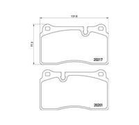 Brembo Plaquettes de frein P 02 002 pour Aston Martin Vantage Volante