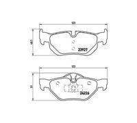 Kit De Plaquettes De Frein Frein À Disque Brembo P06038 Prime Line pour Bmw