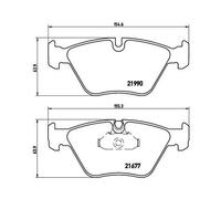 Kit De Plaquettes De Frein Frein À Disque Brembo P06065 Prime Line pour Bmw