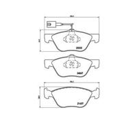 Kit De Plaquettes De Frein Frein À Disque Brembo P23112 Prime Line pour
