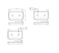 Kit De Plaquettes De Frein Frein À Disque Brembo P23183 Prime Line pour