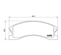 Kit De Plaquettes De Frein Frein À Disque Brembo P37008 Prime Line pour Chrysler