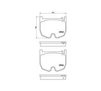 Kit De Plaquettes De Frein Frein À Disque Brembo P50062 Prime Line pour