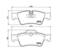 Kit De Plaquettes De Frein Frein À Disque Brembo P50064 Prime Line pour