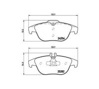Kit De Plaquettes De Frein Frein À Disque Brembo P50104 Prime Line pour