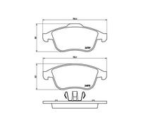 Kit De Plaquettes De Frein Frein À Disque Brembo P68045 Prime Line pour Renault