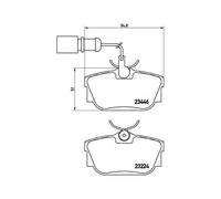 Brembo Plaquettes de frein P 85 059 arrière pour VW SEAT FORD