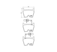 Brembo Plaquettes de frein P 85 078 pour Audi, Lamborghini, VW