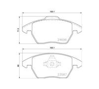 Kit De Plaquettes De Frein Frein À Disque Brembo P85148 Prime Line pour