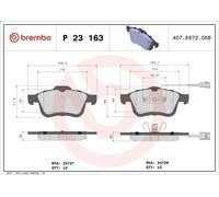 Kit de plaquettes de frein, frein à disque BREMBO pour DELTA III (844_) 2 2008-