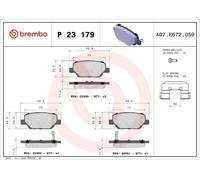 Kit de plaquettes de frein, frein à disque BREMBO pour TIPO Break 1.6 2016-2020