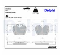 Kit de plaquettes de frein, frein à disque DELPHI LP3962 pour X3 (G45) 2 2024-