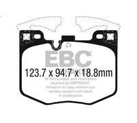 Kit de plaquettes de frein, frein à disque EBC BRAKES DP42302R pour 5 2 2016-
