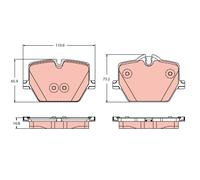 Kit De Plaquettes De Frein, Frein À Disque Essieu Arrière Pour BMW 2 3 4 I4 Z4