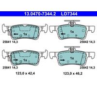 Kit De Plaquettes De Frein, Frein À Disque Essieu Arrière Pour FORD FIESTA