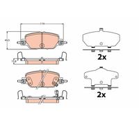 Kit De Plaquettes De Frein, Frein À Disque Essieu Arrière Pour HONDA CR-V