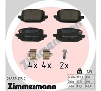 Kit De Plaquettes De Frein, Frein À Disque Essieu Arrière Pour NISSAN QASHQAI