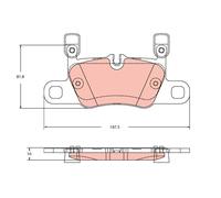 Kit De Plaquettes De Frein, Frein À Disque Essieu Arrière Pour PORSCHE 911