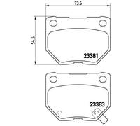 Kit De Plaquettes De Frein, Frein À Disque Essieu Arrière Pour SUBARU IMPREZA