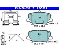 Kit De Plaquettes De Frein, Frein À Disque Essieu Arrière Pour VOLVO XC40