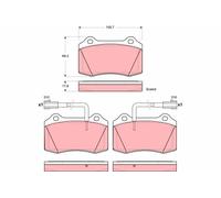 Kit De Plaquettes De Frein, Frein À Disque Essieu Avant Pour ALFA ROMEO 147 156
