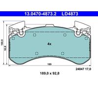 Kit De Plaquettes De Frein, Frein À Disque Essieu Avant Pour AUDI A6 A7 A8