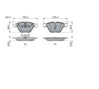 Kit De Plaquettes De Frein, Frein À Disque Essieu Avant Pour BMW 3 X1