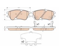 Kit De Plaquettes De Frein, Frein À Disque Essieu Avant Pour DODGE HYUNDAI ATOS