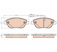 Kit De Plaquettes De Frein, Frein À Disque Essieu Avant Pour FIAT LINEA