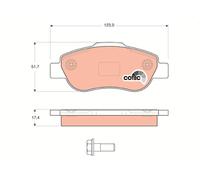 Kit De Plaquettes De Frein, Frein À Disque Essieu Avant Pour FIAT PANDA
