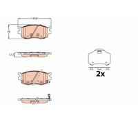 Kit De Plaquettes De Frein, Frein À Disque Essieu Avant Pour HYUNDAI i20
