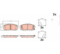 Kit De Plaquettes De Frein, Frein À Disque Essieu Avant Pour HYUNDAI SONATA