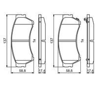 Kit De Plaquettes De Frein, Frein À Disque Essieu Avant Pour MAZDA 6