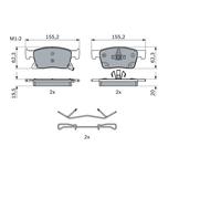 Kit De Plaquettes De Frein, Frein À Disque Essieu Avant Pour OPEL VAUXHALL ASTRA