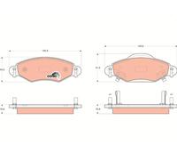 Kit De Plaquettes De Frein, Frein À Disque Essieu Avant Pour TOYOTA YARIS