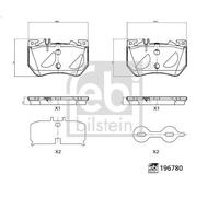 Kit de plaquettes de frein, frein à disque FEBI 196780 pour CLE (C236) 2 2023-