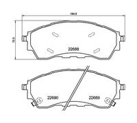 Kit De Plaquettes De Frein Frein À Disque Hella 8DB 355 040-401 pour Ford