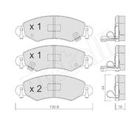 Kit De Plaquettes De Frein Frein À Disque Metelli 22-0339-0 pour Opel Suzuki