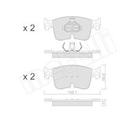 METELLI 22-1383-0 Plaquettes de frein