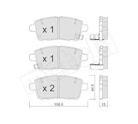 Kit De Plaquettes De Frein Frein À Disque Metelli 22-1400-0 pour DR