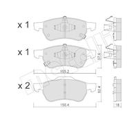 METELLI 22-1408-0 Plaquettes de frein