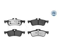1x Kit de plaquettes de frein, frein à disque MEYLE 025 237 1616/PD