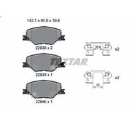 Kit de plaquettes de frein, frein à disque pour INSIGNIA B Grand Sport 2 2020-