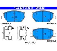 Kit de plaquettes de frein, frein à disque pour INSIGNIA B Grand Sport 2 2020-