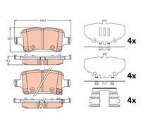Kit de plaquettes de frein, frein à disque pour INSIGNIA B Grand Sport 2 2020-