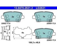 Kit de plaquettes de frein, frein à disque pour INSIGNIA B Grand Sport 2 2020-