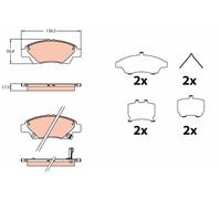 Kit De Plaquettes De Frein, Frein À Disque Pour L'Axe Avant HONDA JAZZ