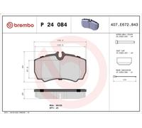 Kit de plaquettes de frein, frein à disque pour TRANSIT Fourgon 2.2 2007-2014