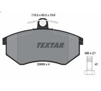 Kit de plaquettes de frein, frein à disque TEXTAR 2066921 pour EASTAR 2 2004-