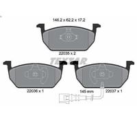 Kit de plaquettes de frein, frein à disque TEXTAR 2203501 LEON (5F1) 2 2012-202